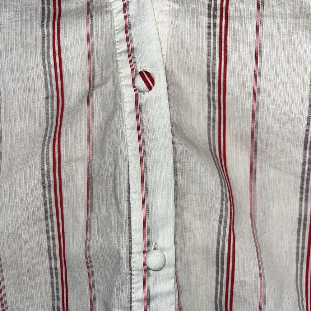 Zara Dress‎ Womens S Ivory Striped Peasant Boho Bohemian Beach Minimalist Retro - Picture 4 of 14